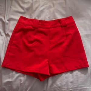 Red shorts